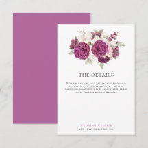 Detalles del Boda de Burgundy Watercolor Florals