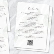 Detalles del Boda de código QR de Eucalyptus silen