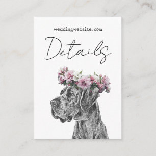Tarjeta De Recepción Detalles del Boda de código QR en blanco y negro