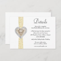 Detalles del Boda de encaje amarillo de Unicorn