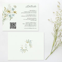 Detalles del Boda de flores silvestres verde pálid