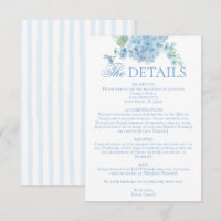 Detalles del Boda de Hydrangea Azul del Jardín Ing