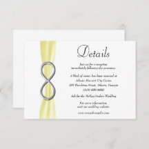 Detalles del Boda de infinito plateado de cinta am