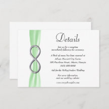 Detalles del Boda de infinito plateado de cinta ve