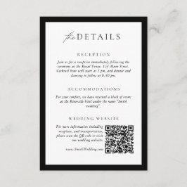 Tarjeta De Recepción Detalles del Boda de la corona monográfica Código 