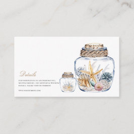 Tarjeta De Recepción Detalles del Boda de la cubierta oceánica tropical