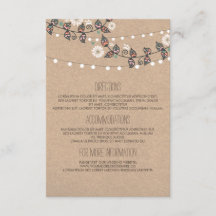 Detalles del Boda de la sucursal de luces - Inform