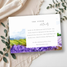Detalles del Boda de los campos de lavanda de colo