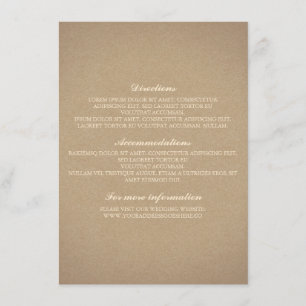 Tarjeta De Recepción Detalles del Boda de oro del aliento del bebé - In