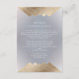 Tarjeta De Recepción Detalles del Boda de Relieve metalizado dorado gri