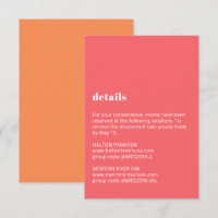 Detalles del Boda de tipografía colorida