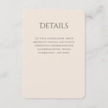 Detalles del Boda de tipografía curvada de Beige