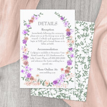 Detalles del Boda de Vino Jardín Lilac y Peach Ros