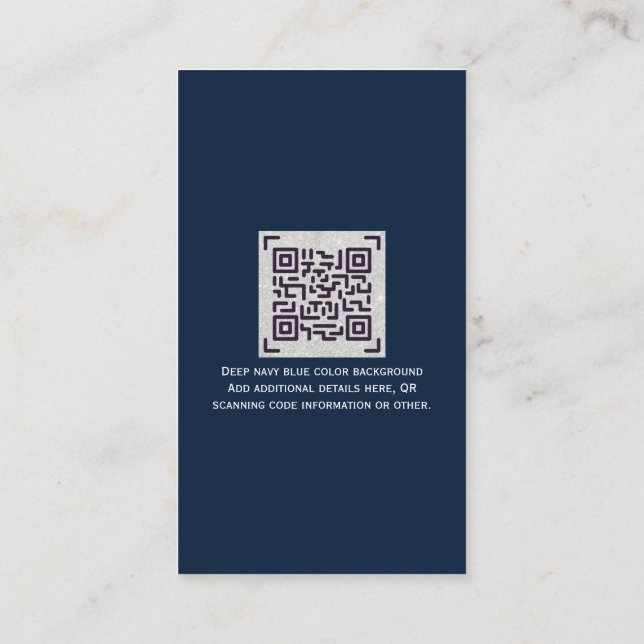 Tarjeta De Recepción Detalles del Boda del hotel RSVP del código QR del (Reverso)