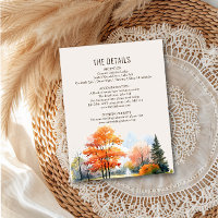 Detalles del Boda del lago otoño: envoltorio acuát