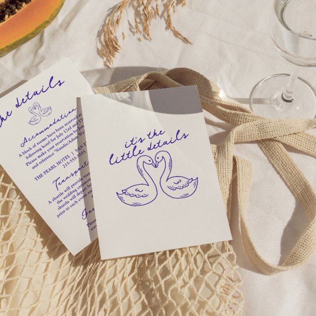 Tarjeta De Recepción Detalles del Boda del Modern Whimsical Retro Vinta (Subido por el creador)