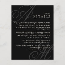 Detalles del Boda elegante monograma del borde mod