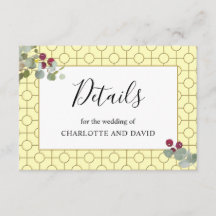 Detalles del Boda Eucalyptus Burgundy Berry Greene