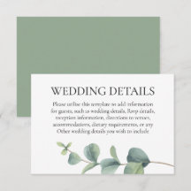 Detalles del Boda Eucalyptus Greenery