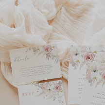 Detalles del Boda floral elegante de Rubor y blanc