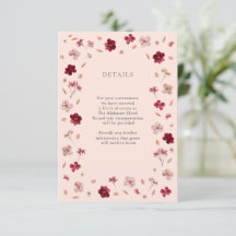 Detalles del Boda floral, rosa rojo presionado y c