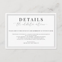 Detalles del Boda formal