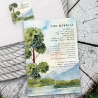 Detalles del Boda Lake Evergreen Watercolor