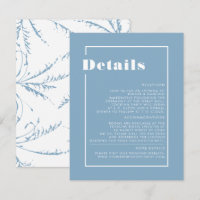 Detalles del Boda Minimalista Dusty Blue Pampas