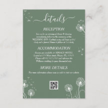 Detalles del Boda mínimo de Flor Silvestre Verde