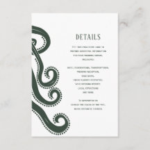 Detalles del Boda moderno Octopus Deep Sea