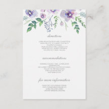 Detalles del Boda morado y azul - Información