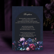 Detalles del Boda negro oscuro romántico floral