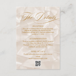 Tarjeta De Recepción Detalles del Boda Neutral Terracota Sencillo Elega