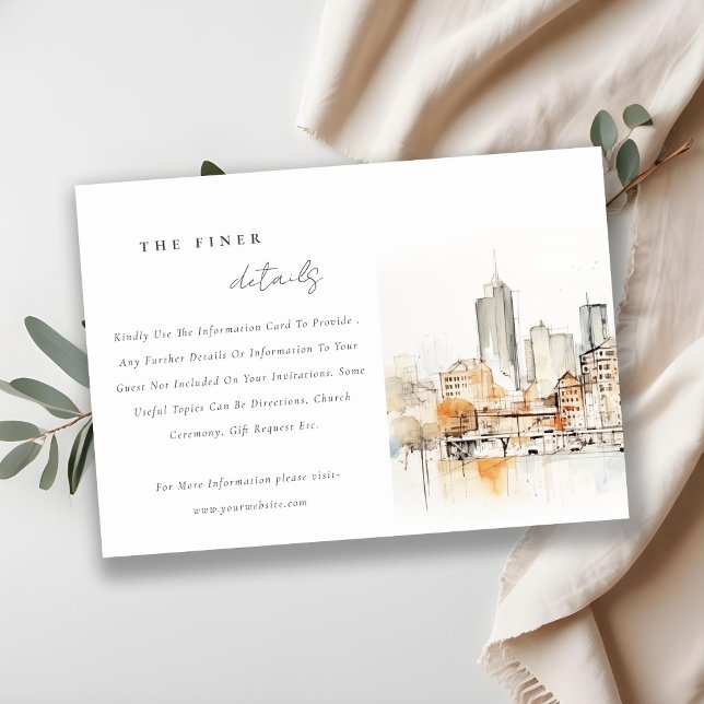 Tarjeta De Recepción Detalles del Boda paisajista Atlanta Georgia (Subido por el creador)