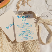 Detalles del Boda Quirky Azul con mano trenzada de