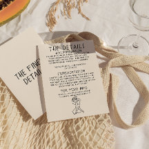 Detalles del Boda Quirky dibujado a mano retro