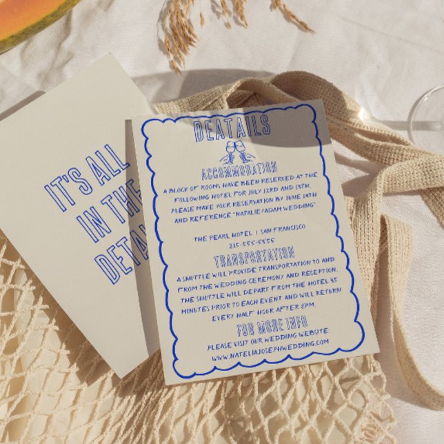 Tarjeta De Recepción Detalles del Boda Quirky Scribble Dibujado A Mano (Subido por el creador)