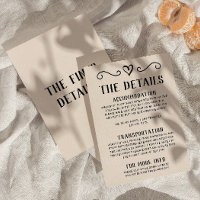 Detalles del Boda rápido dibujado a mano retro