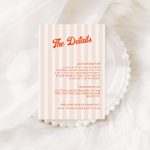 Detalles del Boda retro a rayas de la cigala y la