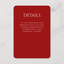 Detalles del Boda rojo curvo de tipografía