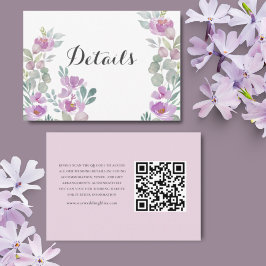 Tarjeta De Recepción Detalles del Boda rosa Boho Floral Rubor