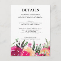 Detalles del Boda rosa floral acuarela