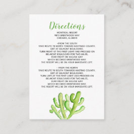 Tarjeta De Recepción Detalles del Boda ruso del Cacti