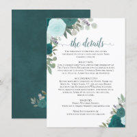 Detalles del Boda Rústico de Rosas verde azulados 