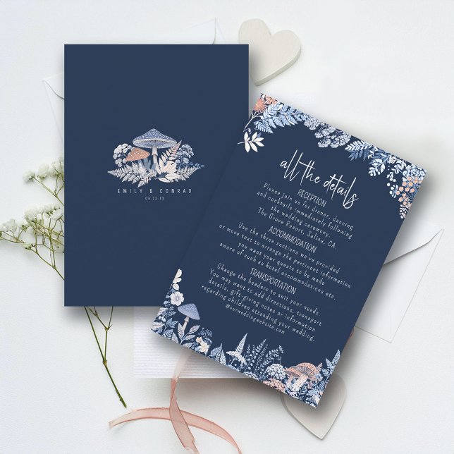 Tarjeta De Recepción Detalles del Boda silvestre y caprichoso ID110 (Subido por el creador)