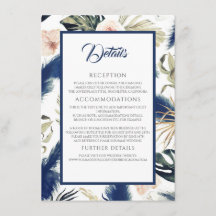 Detalles del Boda tropical de la hierba azul de la