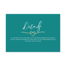 Detalles del Boda Verde azulado minimalista