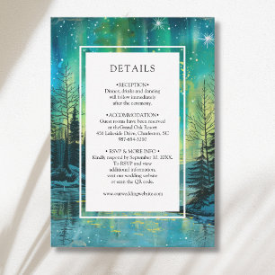 Tarjeta De Recepción Detalles del cielo nocturno del lago Forest en Nav