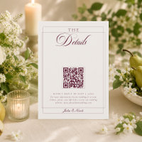 Detalles del código QR de caligrafía en marfil de