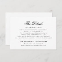 Detalles del elegante Boda blanco negro clásico